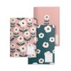 MIQUELRIUS Set od 3 NOTESA KEEP IT SIMPLE A5 cveće tačkice MR8258