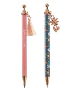 Set hemijskih olovaka Miquelrius Wildflowers – metalne, plavi ispis, 2/1 MR30375