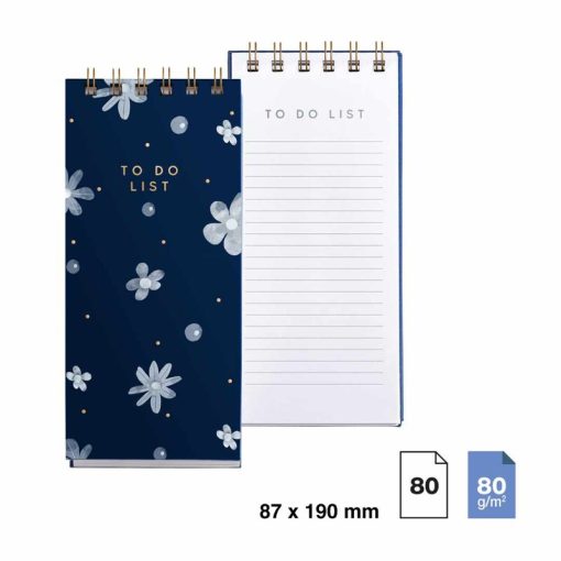 Notes To Do List Midnight Secrets SPIRALA 80GR 80L MIQUELRIUS