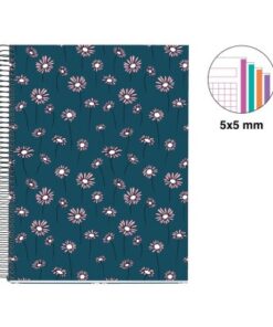 Alternative view of KOLEGIJ BLOK sveska A4 – 120 listova, linije, Blue Daisies (MR46818) MIQUELRIUS