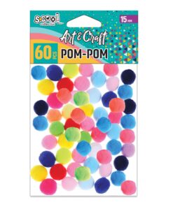 Kreativni pribor DEKORATIVNI POM-POM Fi15mm 1/60 SC1992