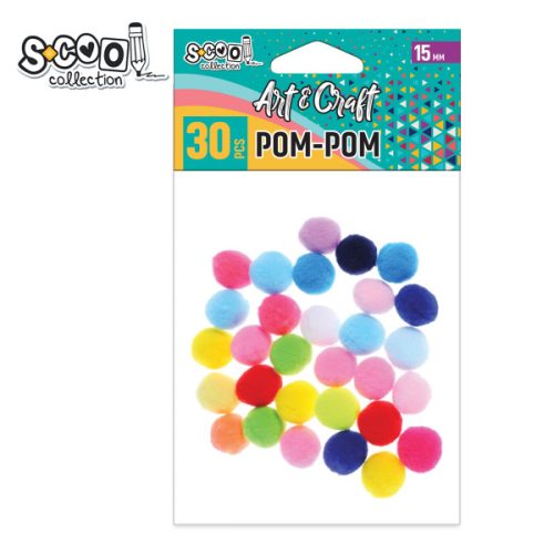 Kreativni pribor DEKORATIVNI POM-POM Fi15mm 1/30 SC1993