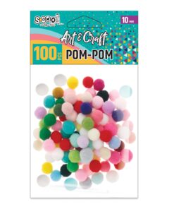 Kreativni pribor DEKORATIVNI POM-POM Fi10mm 1/100 SC1990