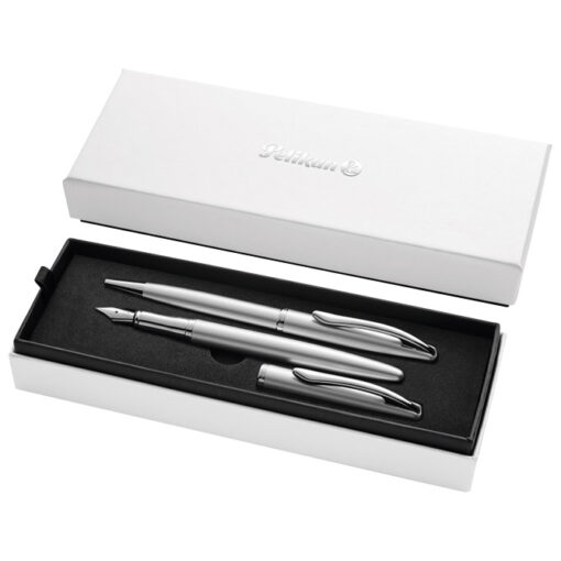+Set nalivpero+olovka hemijska Jazz Noble EleganceK/P36+poklon kutija G25 Pelikan 821919 srebrni