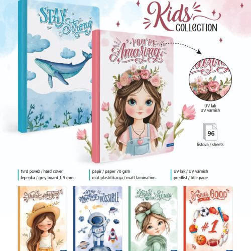 Sveska A5 TP DIKTO Kids collection, Lastva