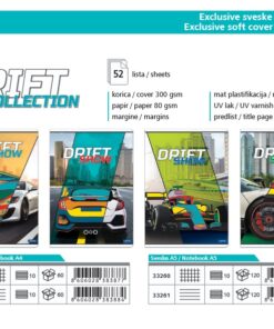 Sveska A4 DIKTO mp 52lista DRIFT margine, Lastva