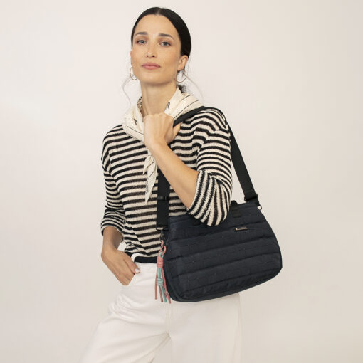 Torba na rame ženska 30x22x13 cm Hanae crna Gabol - Image 6