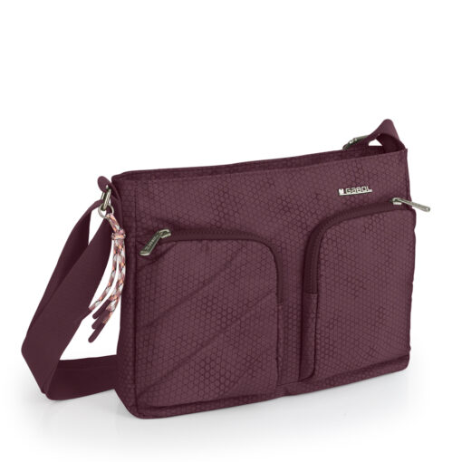Torba na rame ženska 30x23x8 cm Aitana bordo Gabol - Image 5