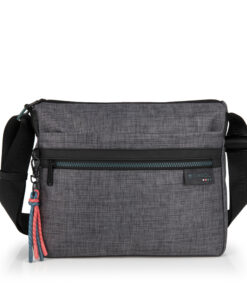 Torba na rame ženska 30x24x11 cm Shani siva Gabol