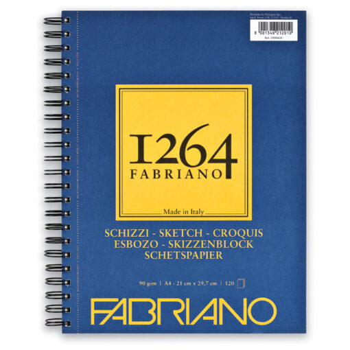 Slikarski blok Sketches spirala A4 120L 90g (natural grain) 1264 Fabriano 19100635