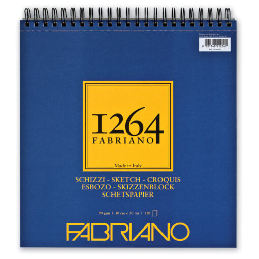 Slikarski blok Sketches spirala gore 300x300mm 120L 90g (natural grain) 1264 Fabriano 19100638