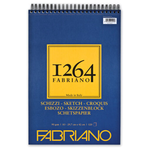 Slikarski blok Sketches spirala gore A3 120L 90g (natural grain) 1264 Fabriano 19100639