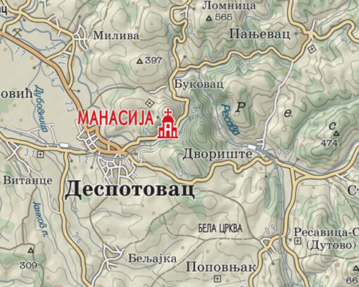 Svi srpski manastiri – vodič do svakog manastira Magic map - Slika 4
