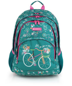 Ranac školski ergonomski 32x44x18 cm 21l-0,56 kg Fiori zelena Gabol