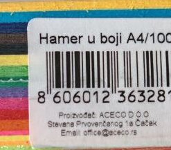 Alternative view of Hamer papir U BOJI A3 220gr/m² 1/100 Aceco